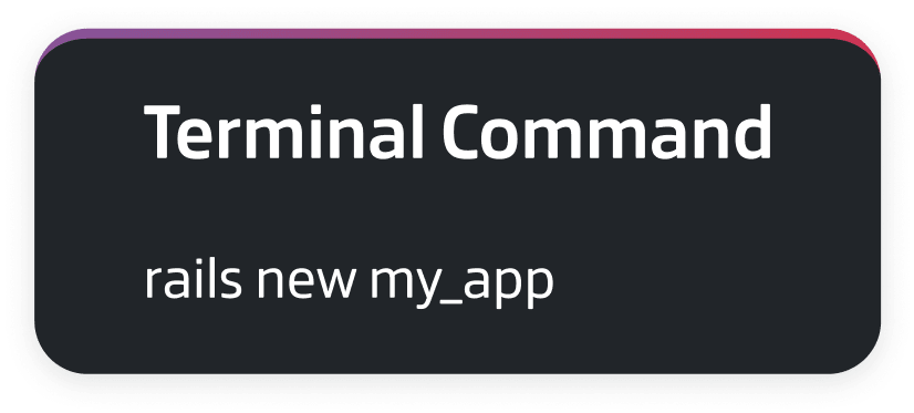 Terminal comomand for creating a new Ruby app